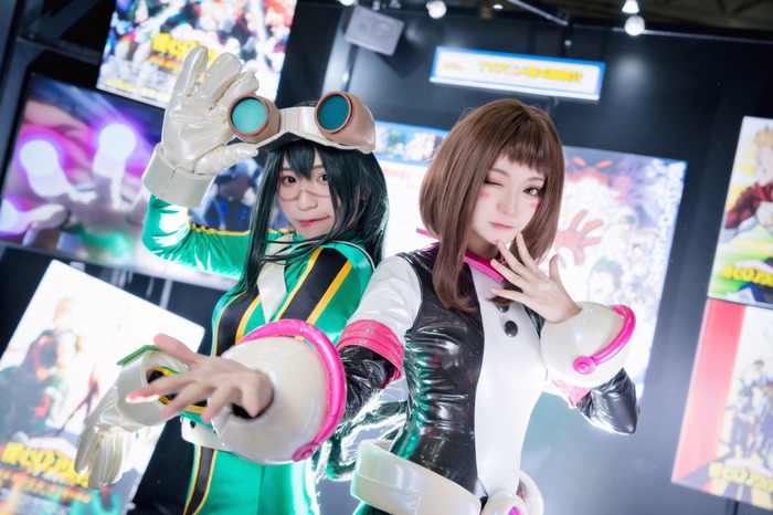 コスプレ】「僕のヒーローアカデミア」お茶子＆蛙吹梅雨、公式レイヤー