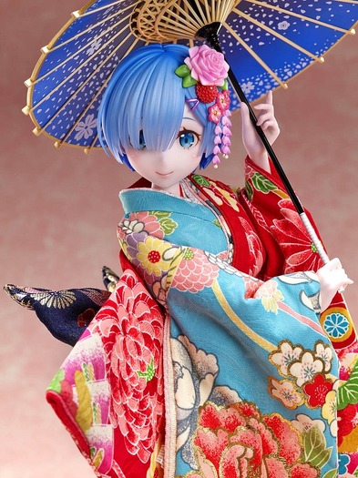 リゼロ」着物姿のレムが日本人形に 優雅な表情、しなやかな所作