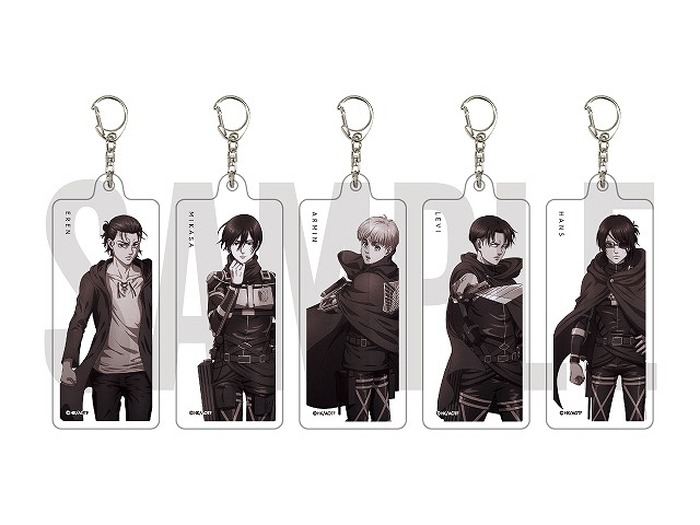 「MAPPA×TSUTAYA　進撃の巨人 The Final Season　原画集発売記念　POP UP SHOP」ホワイトアクリルキーホルダー　ブラインド（全5種）（C）諫山創・講談社／「進撃の巨人」The Final Season製作委員会