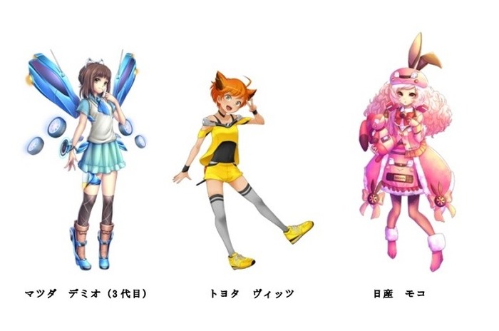 人気の車が美少女化、育成・強化するスマホゲーム「車なごコレクション」