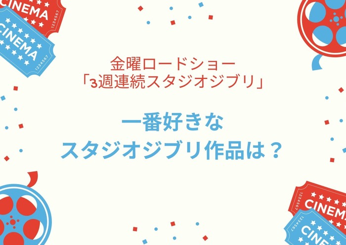 「一番好きなスタジオジブリ作品は?」