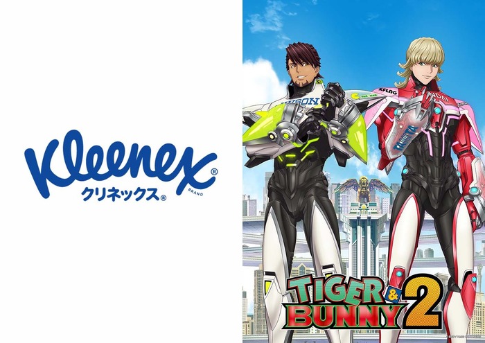 クリネックス／『TIGER & BUNNY 2』パート2 キービジュアル（C）BNP/T&B2 PARTNERS