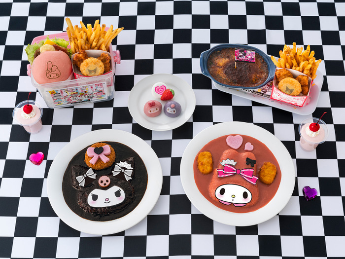 サンリオピューロランド「My Melody & Kuromi Anniversary Party」フードメニュー（C）2024 SANRIO CO., LTD. TOKYO, JAPAN