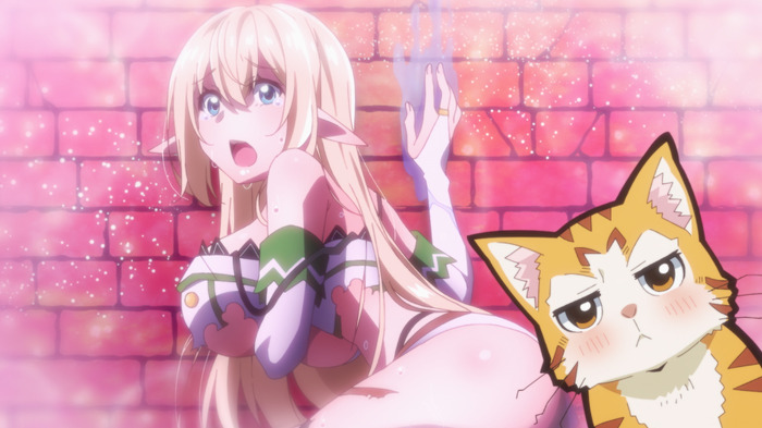 『Sランクモンスターの《ベヒーモス》だけど猫と間違われてエルフ娘の騎士(ペット)として暮らしてます』第1話先行カット(C)東雲太郎・銀翼のぞみ・夜ノみつき/白泉社/ベヒ猫製作委員会