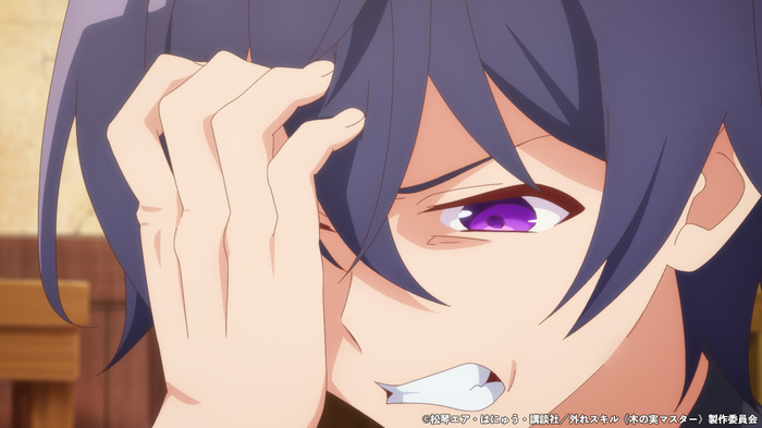 『外れスキル《木の実マスター》 ~スキルの実(食べたら死ぬ)を無限に食べられるようになった件について~』第1話「唯一の素材」先行カット(C)松琴エア・はにゅう・講談社/外れスキル《木の実マスター》製作委員会