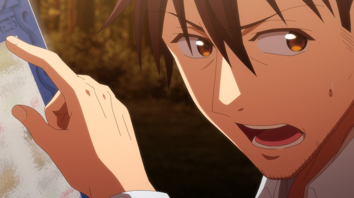 『アラフォー男の異世界通販』第1話「見知らぬ森林」先行カット（C）朝倉一二三・ツギクル・うみハル/アラフォー通販製作委員会