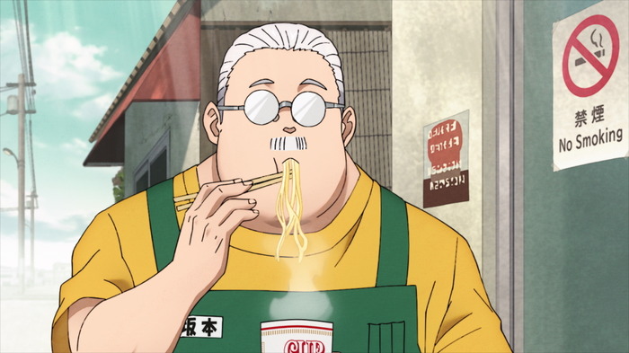 『SAKAMOTO DAYS』第1話「伝説の殺し屋」先行カット(C)鈴木祐斗/集英社・SAKAMOTO DAYS 製作委員会