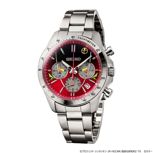 「エヴァンゲリオン新幹線 500 TYPE EVA-02 ウオッチ」59,400円（税込）