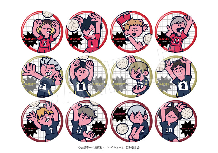 ■トレーディングマット缶バッジ　JF2026(B)（全12種）販売価格：1個 550円(税込)／1SET[12個入]6,600円(税込)