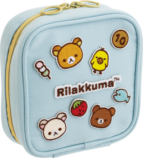 サンエックス「ワッペンシリーズ」スクエアミニポーチ(C)2025 SAN-X CO., LTD. ALL RIGHTS RESERVED.