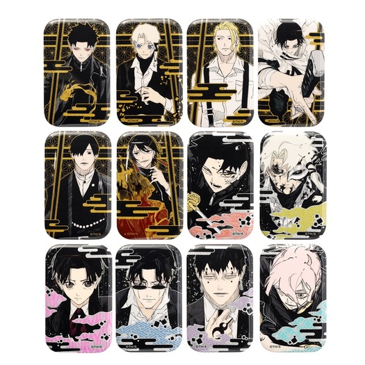 『カグラバチ』蒔絵風スクエア缶バッジコレクション第1弾（全12種／ランダム1種入り）