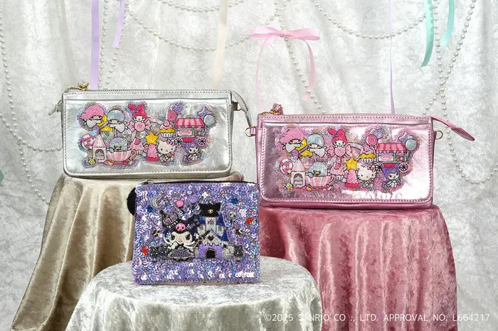 サンリオ」キティやキキララの“ゆめかわ”爆発♪ 刺繍表現が贅沢な