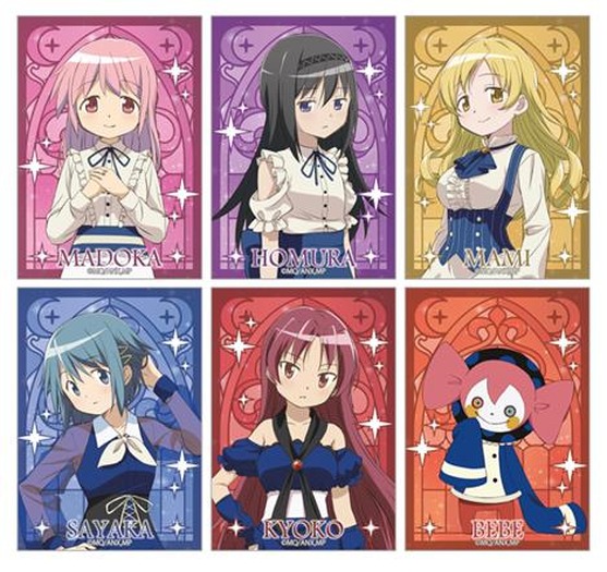 「魔法少女まどか☆マギカ in NAMJATOWN」のミニゲーム「廻れ!ワルプルギスの夜ガラポン」C賞:クリアステッカー(全16種)※ランダム配布