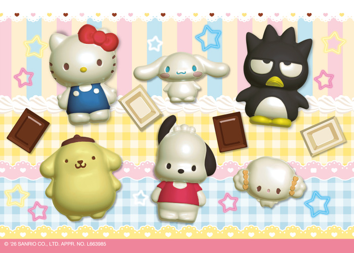 「サンリオキャラクターズ」チョコ完成イメージ