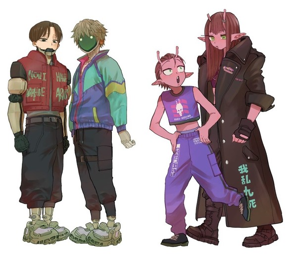 『銀河特急 ミルキー☆サブウェイ』コミックス1巻 描き下ろしイラスト（アニメイトセットアクリルスタンドイラスト）