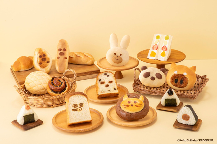 絵本の中のパンやおにぎりをイメージした限定フード