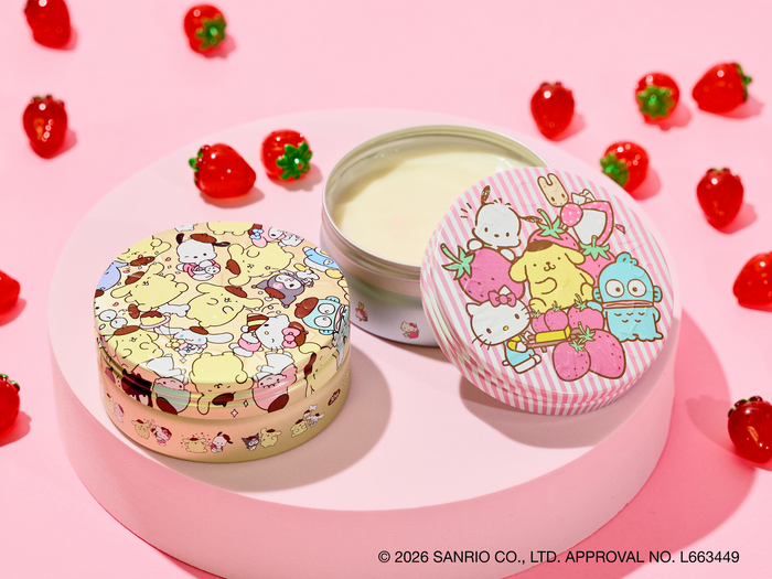 STEAMCREAM限定デザイン缶「ポムポムプリン 30th アニバーサリー」と「サンリオキャラクターズといちご」
