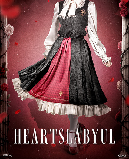 『ディズニー ツイステッドワンダーランド』アイコニック スカート ハーツラビュル寮[RD]