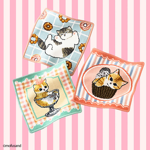 タオル美術館/mofusandシェニール織タオルハンカチ