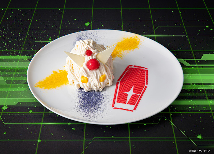 「機動戦士Gundam GQuuuuuuX Cafe -each choice of justice-」両SIDE共通デザート「ガンダム(GQ) のモンブラン」
