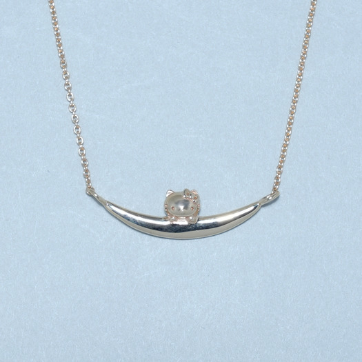 10K HELLO KITTY Moon Luckネックレス