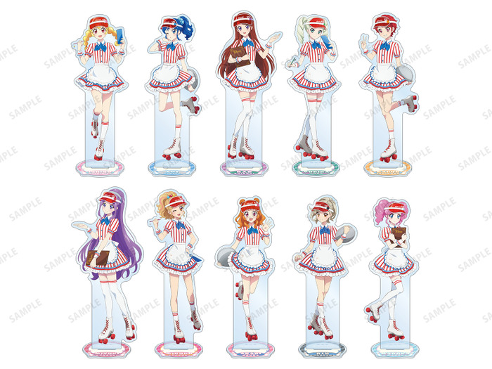 描き下ろし レトロストライプver. BIGアクリルスタンド（全10種）