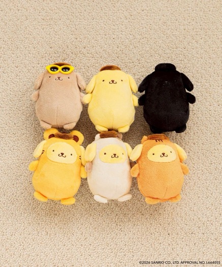 LOWRYS FARM「ポムポムプリン」コラボ 「【ポムポムプリン】ヌイキーホルダー」全6色