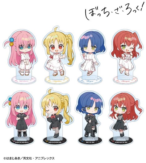 上倉エクさんイラスト 白いワンピースver.&黒いワンピースver. トレーディングアクリルスタンド