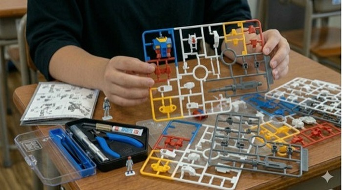 プラモデルに興味津々な子ども　※イメージ画像（metamorworks/stock.adobe.com）