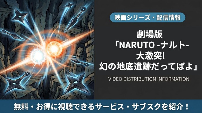 劇場版 NARUTO -ナルト- 大激突!幻の地底遺跡だってばよ 配信