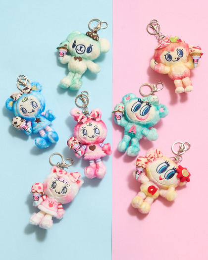 サーティワン アイスクリーム×ナルミヤキャラクターズ ぬいぐるみチャーム（全7種）各3,080円(税込)