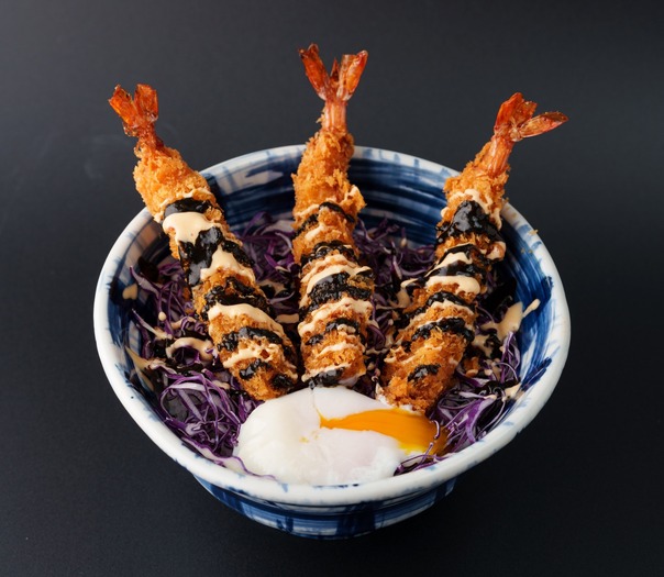 じゅじゅ探訪オリジナル 海老フライ丼 1,800円