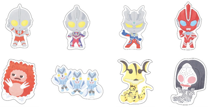 ウルトラマン×ヤマダデンキ コラボグッズ「フレークシール ウルトラマンシリーズ デフォルメアート」