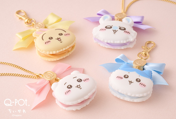Q-pot.「ちいかわ」Collection 宝石のようなマカロンネックレス&バッグチャーム