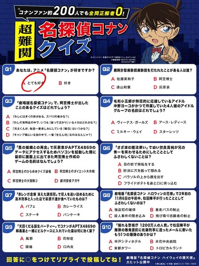 超難関名探偵コナンクイズ