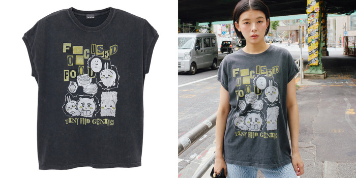 ワイドノースリーブ  FOCUSED ON FOOD　(size:M～L)　4,400円(税込)