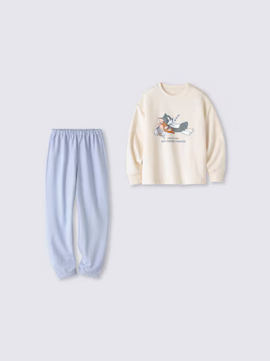 KIDSコットンスウェットラウンジセット TOM and JERRY(NATURAL)