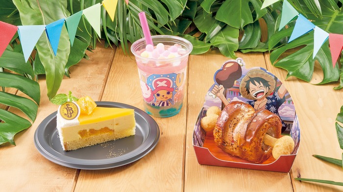 ルフィの肉ー! ラズベリー&塩キャラメルムースほか