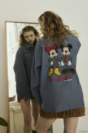 ミッキー&ミニーがデニムスタイルに!秋冬コーデにもってこい☆シャツ、バッグ、ぬいが登場「MM DENIM STYLE COLLECTION」9月2日発売