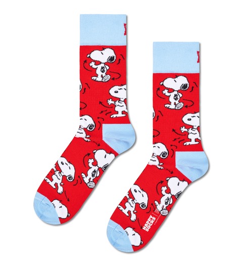 【Peanuts × Happy Socks】クルー丈 ソックス(全6種類) 各2,200円(税込)サイズ:36-40 (23-25.5cm) / 41-46 (26-29.5cm)