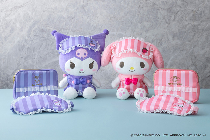 東京ドームホテル、サンリオキャラクタールーム限定オリジナルグッズ第3弾は”おやすみ”をイメージした
