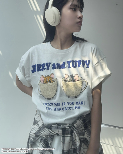 アクリルキーホルダー付トムとジェリーTシャツ