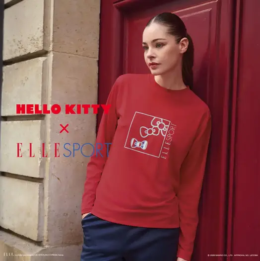 ハローキティ×ELLE SPORT プリントロンT / ハローキティ×ELLE SPORT ストレートパンツ