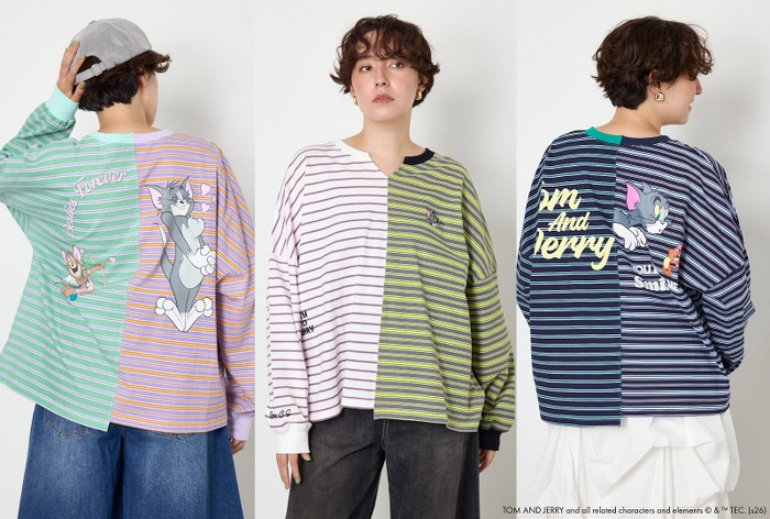 「(TOM AND JERRY)カスタムボーダーロンTEE」6,050円(税込)