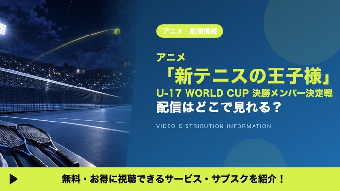 新テニスの王子様 U-17 WORLD CUP 決勝メンバー決定戦 配信