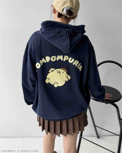 サンリオキャラクターズ Wzipスウェットパーカー