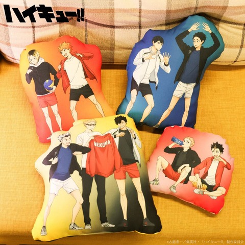 「ハイキュー!!」日向＆研磨、黒尾＆赤葦らのジャージ姿がラフかっこいい！組み合わせ自由なクッション＆アクスタ登場♪ 画像
