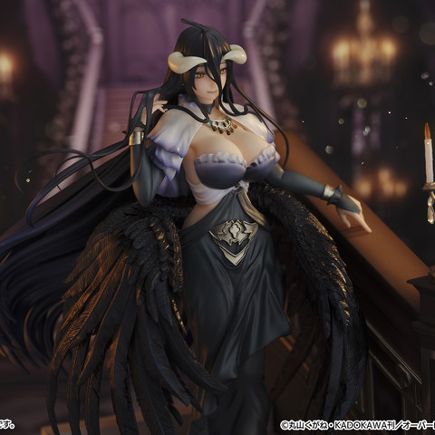 「オーバーロード」”純白の悪魔”アルベドが“漆黒”に！ 素肌チラ見えの大胆ドレスフィギュア登場 画像