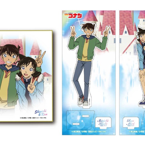 「名探偵コナン」新一＆蘭がデート♪ トロピカルランドでのツーショット風イラストグッズ登場！ 画像