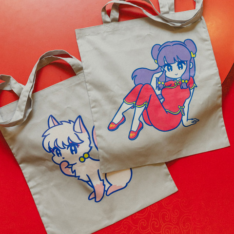 「らんま1/2」乱馬やシャンプーがポップでキュートでエモい…♪ 3人のアーティストが描くビームスコラボアイテム登場 画像